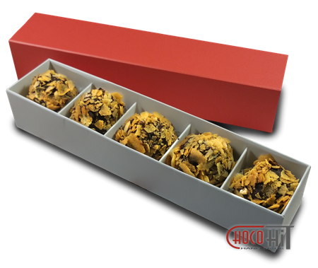 Трюфель "Молочный улун" обсыпка бельгийская вафельная крошка - фото 70912