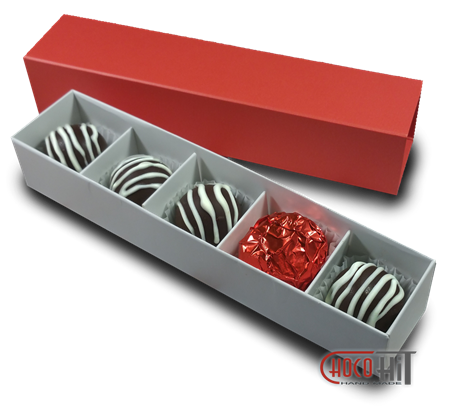 Трюфель "Классический" полоски белым шоколадом - фото 70913