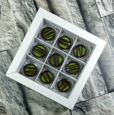 Открытая корпусная конфета с начинкой "Фисташковый крем" - фото 71495