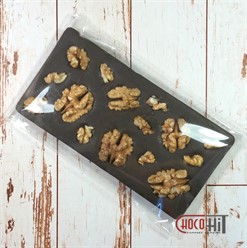 Плитка из ГОРЬКОГО шоколада Грецкий орех&quot; 100гр