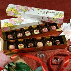 Набор конфет ассорти 6шт с ягодами и орехами